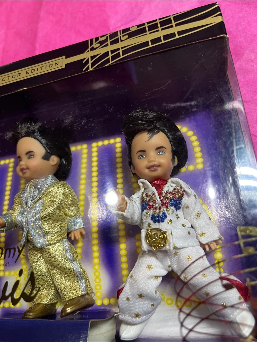 Mattel Barbie Collectibles Tommy Elvis 3-Piece Doll Set - Gold, White, Black